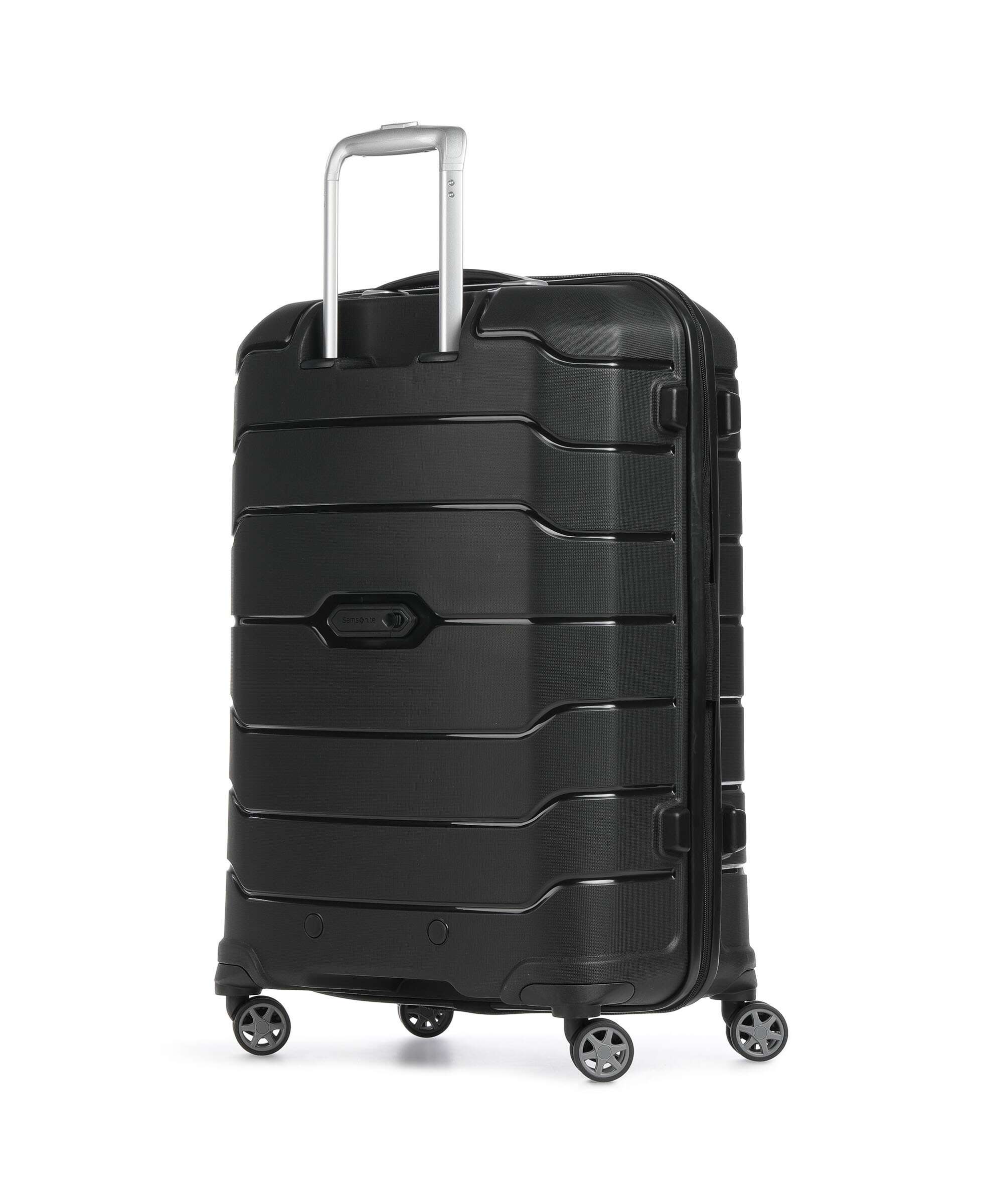 Valise rigide extensible noire à 4 roues-2