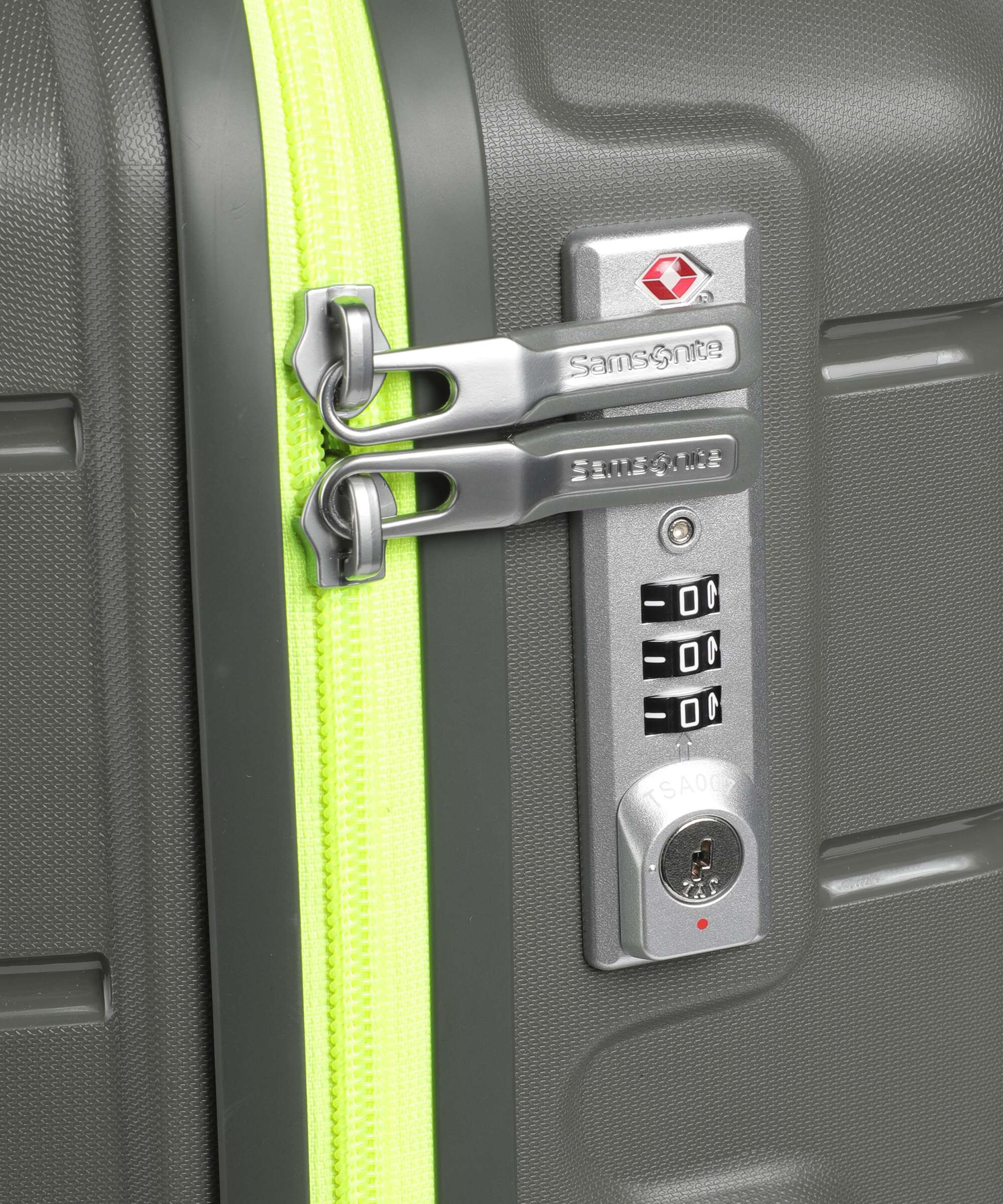 Valise rigide extensible vert olive à 4 roues-3