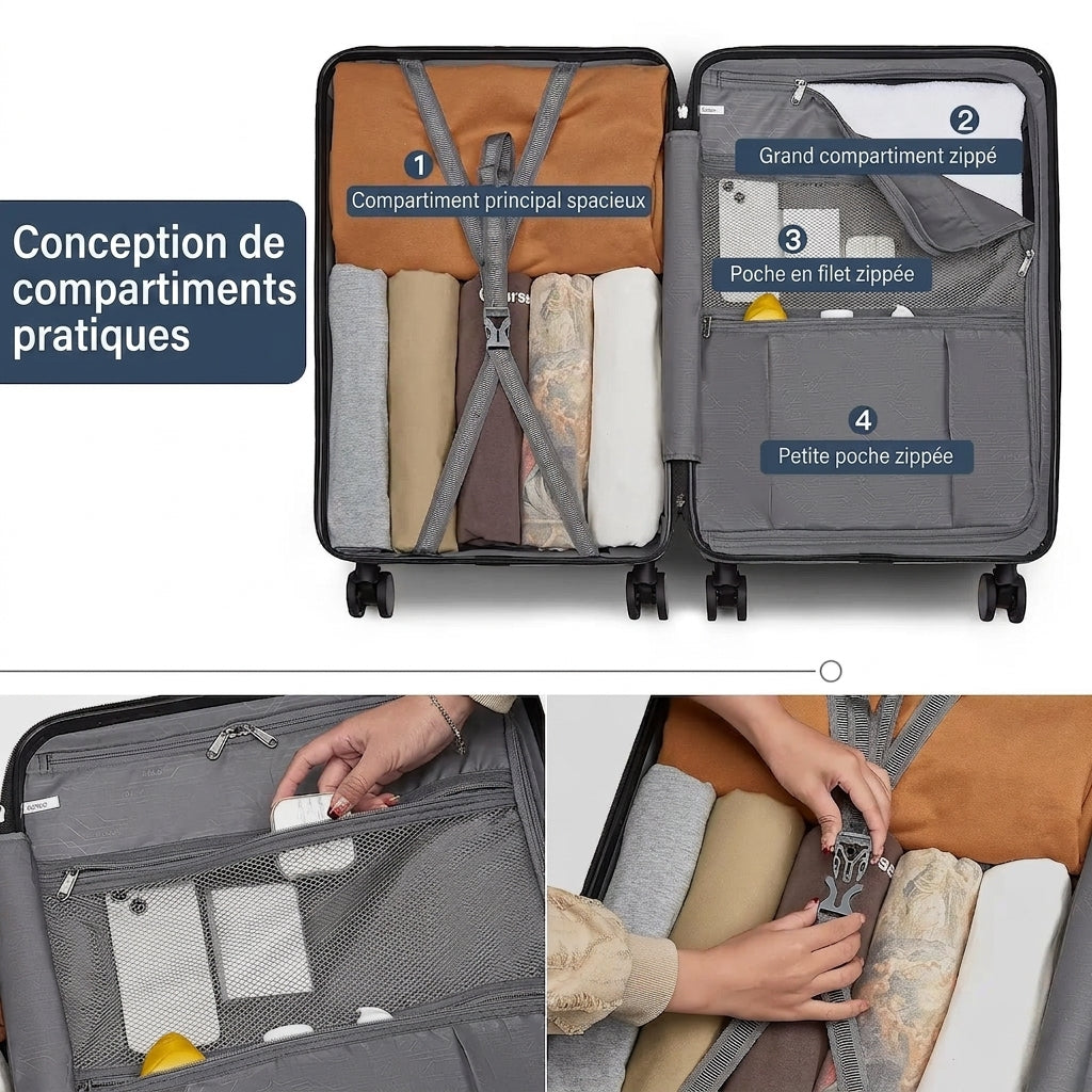 Valise soute rigide grande capacité 23 kg-7